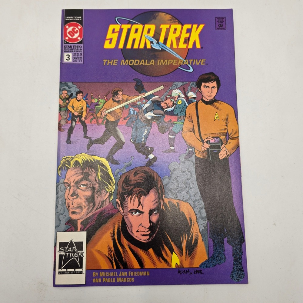 DC Comics Star Trek The Modala Imperative 3 1991 Kirk Spock 25th Anniversary